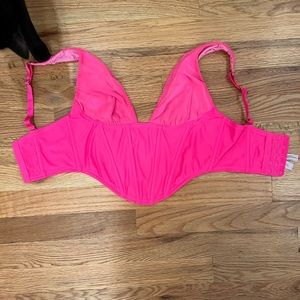 urban outfitters hot pink corset